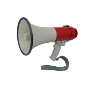 Megaphone With Built-In Siren, Talk, USB, SD, AUX Player & 30 Secs Recording